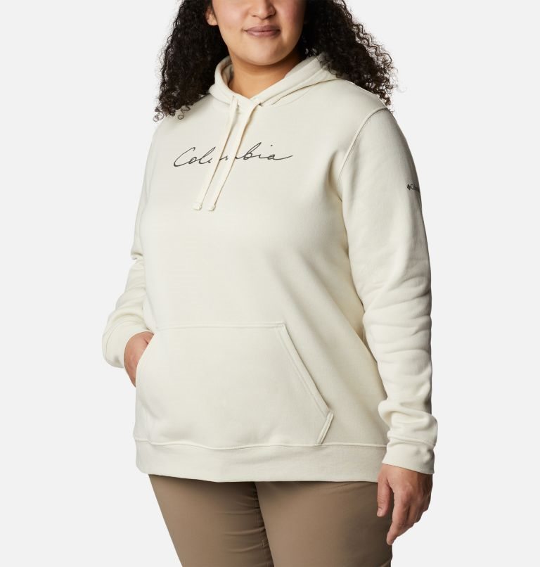 Women's Columbia Trek Graphic Hoodie Cream | Plus Size CA-Z86L1